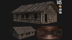 1 - 200 OLD MEDIEVAL HOUSES BUILDINGS PACK 4K GameReady