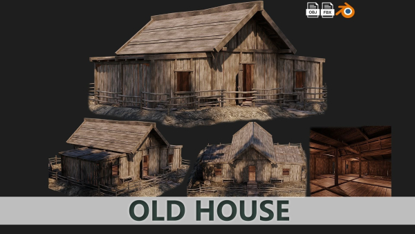 1 - 200 OLD MEDIEVAL HOUSES BUILDINGS PACK 4K GameReady