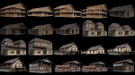 1 - 200 OLD MEDIEVAL HOUSES BUILDINGS PACK 4K GameReady