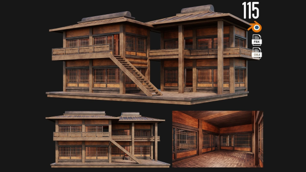 1 - 200 OLD MEDIEVAL HOUSES BUILDINGS PACK 4K GameReady
