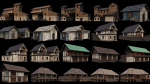 1 - 200 OLD MEDIEVAL HOUSES BUILDINGS PACK 4K GameReady