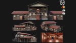 1 - 200 OLD MEDIEVAL HOUSES BUILDINGS PACK 4K GameReady
