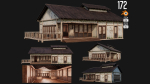 1 - 200 OLD MEDIEVAL HOUSES BUILDINGS PACK 4K GameReady