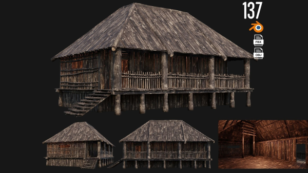 1 - 200 OLD MEDIEVAL HOUSES BUILDINGS PACK 4K GameReady