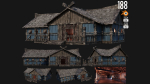1 - 200 OLD MEDIEVAL HOUSES BUILDINGS PACK 4K GameReady