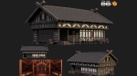 1 - 200 OLD MEDIEVAL HOUSES BUILDINGS PACK 4K GameReady