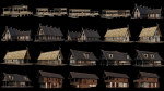 1 - 200 OLD MEDIEVAL HOUSES BUILDINGS PACK 4K GameReady