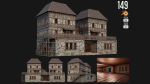 1 - 200 OLD MEDIEVAL HOUSES BUILDINGS PACK 4K GameReady