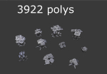 10 low poly flowers pack 2
