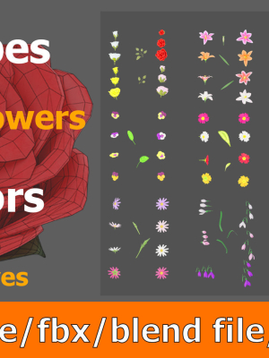 11 TYPE OF GARDEN FLOWERS with leaves