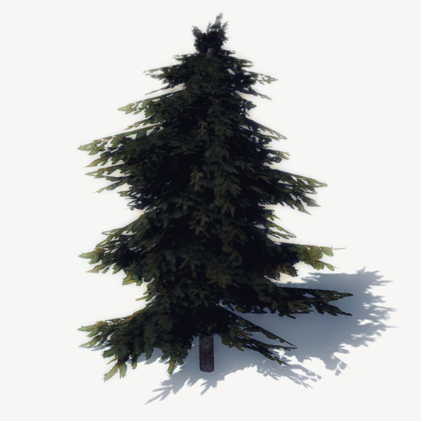 15 Pine Tree Lowpoly Models For Games