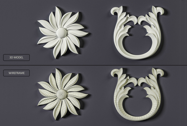160 Ornament Brushes 4K Alphas and 3D Models- VOL 03