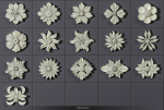 160 Ornament Brushes 4K Alphas and 3D Models- VOL 03