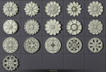 160 Ornament Brushes 4K Alphas and 3D Models- VOL 03