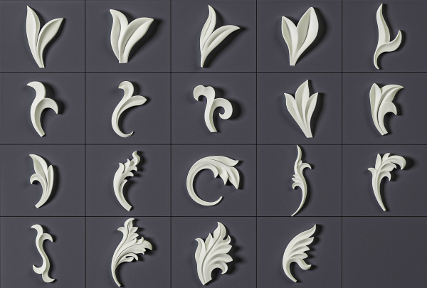160 Ornament Brushes 4K Alphas and 3D Models- VOL 03