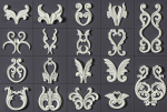 160 Ornament Brushes 4K Alphas and 3D Models- VOL 03