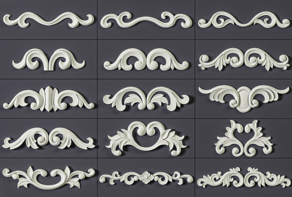 160 Ornament Brushes 4K Alphas and 3D Models- VOL 03