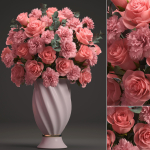 Bouquet of pink roses