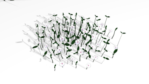 18 Ultra Low poly flowers and plants