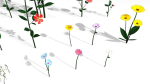 18 Ultra Low poly flowers and plants