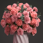 Bouquet of pink roses