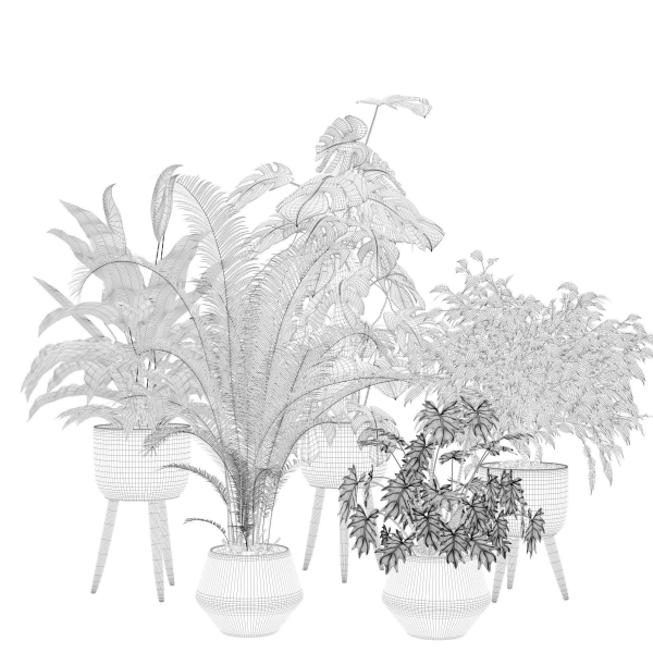20 Photorealistic Flowers for Interiors - set 120 121 129 130