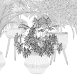 20 Photorealistic Flowers for Interiors - set 120 121 129 130