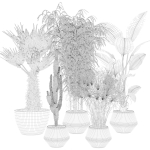 20 Photorealistic Flowers for Interiors - set 120 121 129 130