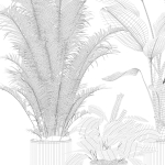20 Photorealistic Flowers for Interiors - set 120 121 129 130