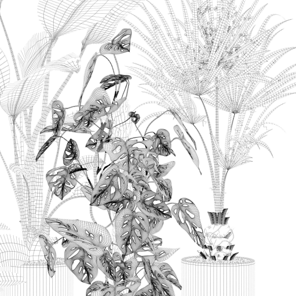 20 Photorealistic Flowers for Interiors - set 120 121 129 130