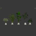 20 Photorealistic Flowers for Interiors - set 120 121 129 130