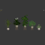 20 Photorealistic Flowers for Interiors - set 120 121 129 130