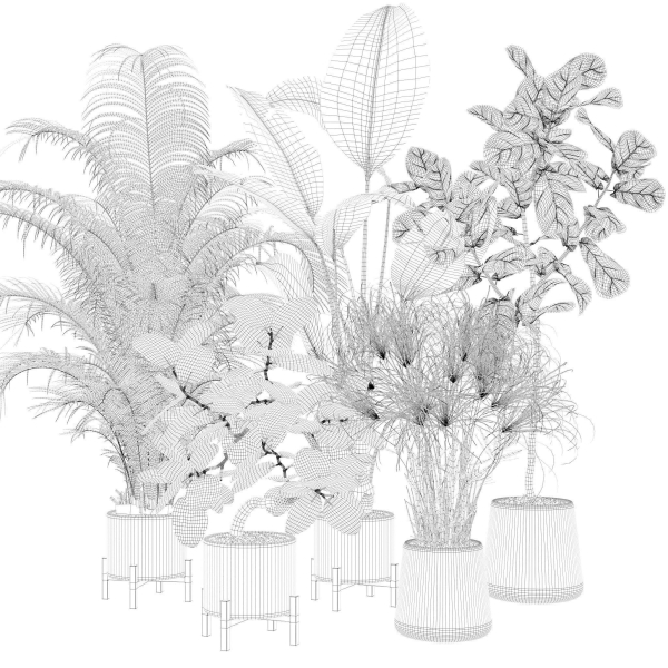 20 Photorealistic Flowers for Interiors - set 120 121 129 130