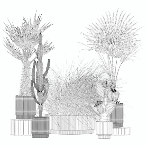20 Photorealistic Flowers for Interiors - set 204 213 216 218