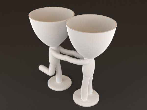 20 Pot plant with little person style 3D printable models