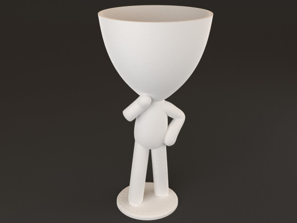 20 Pot plant with little person style 3D printable models