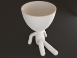 20 Pot plant with little person style 3D printable models