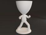 20 Pot plant with little person style 3D printable models