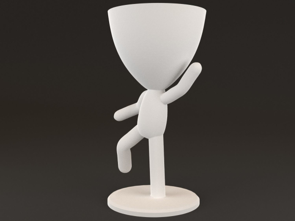 20 Pot plant with little person style 3D printable models