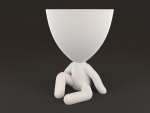 20 Pot plant with little person style 3D printable models