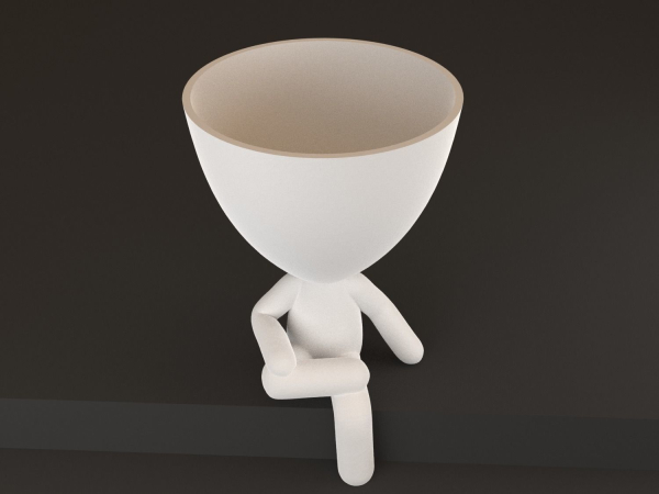 20 Pot plant with little person style 3D printable models