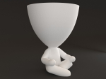 20 Pot plant with little person style 3D printable models