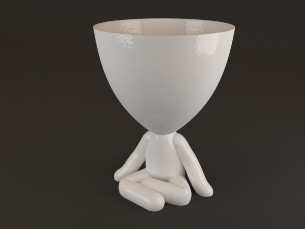 20 Pot plant with little person style 3D printable models