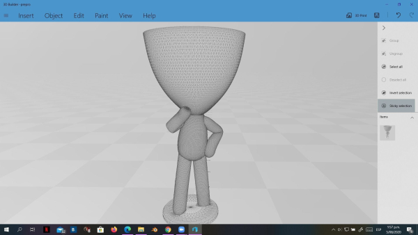 20 Pot plant with little person style 3D printable models