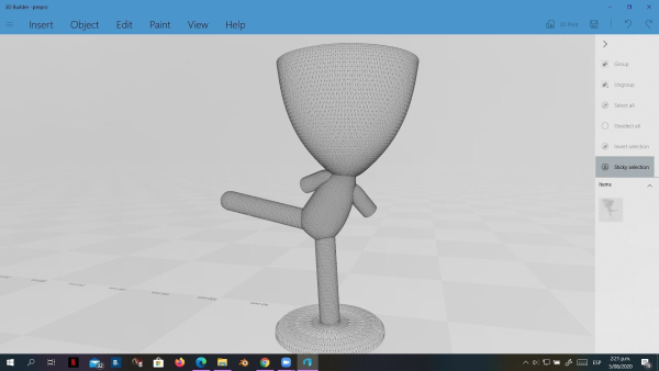 20 Pot plant with little person style 3D printable models