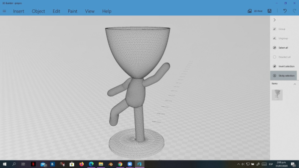 20 Pot plant with little person style 3D printable models
