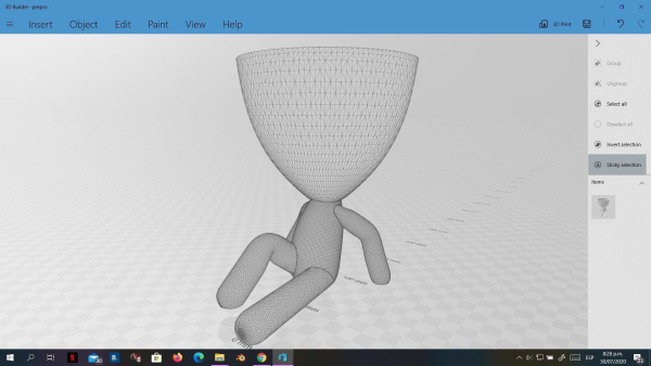 20 Pot plant with little person style 3D printable models