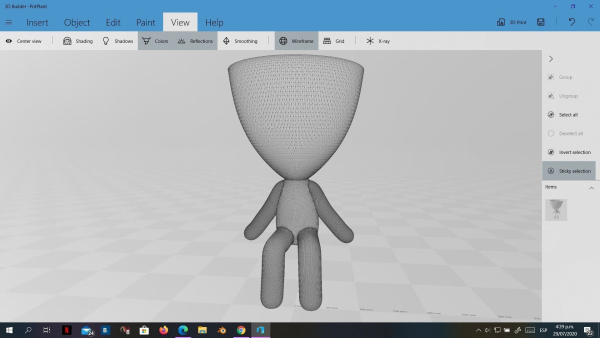 20 Pot plant with little person style 3D printable models