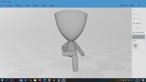20 Pot plant with little person style 3D printable models