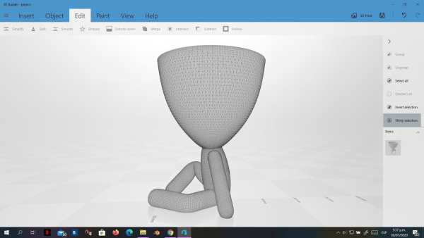 20 Pot plant with little person style 3D printable models